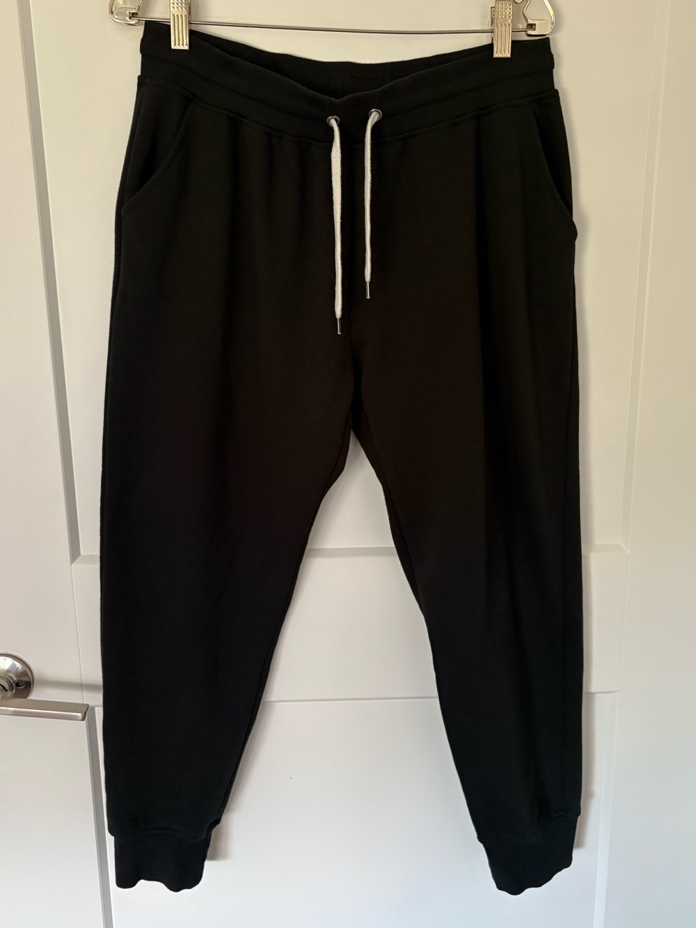 dip Black Track Jogger Pants with White Drawstring